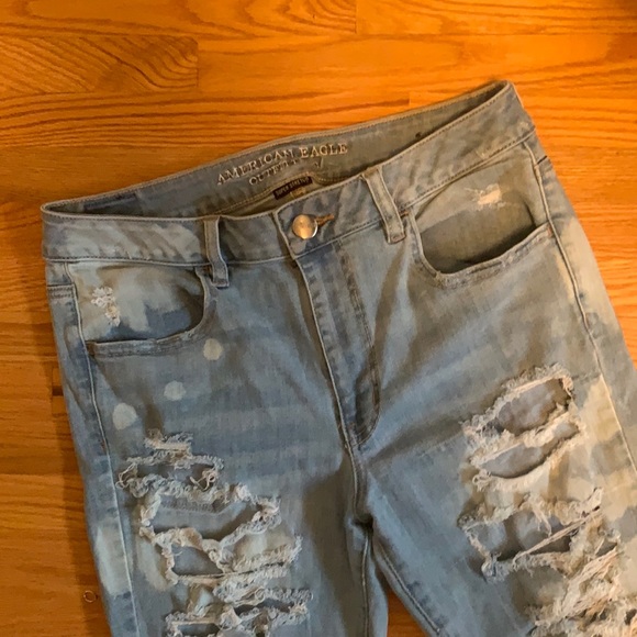 American Eagle Ripped Skinny Stretch Jean - Picture 1 of 3